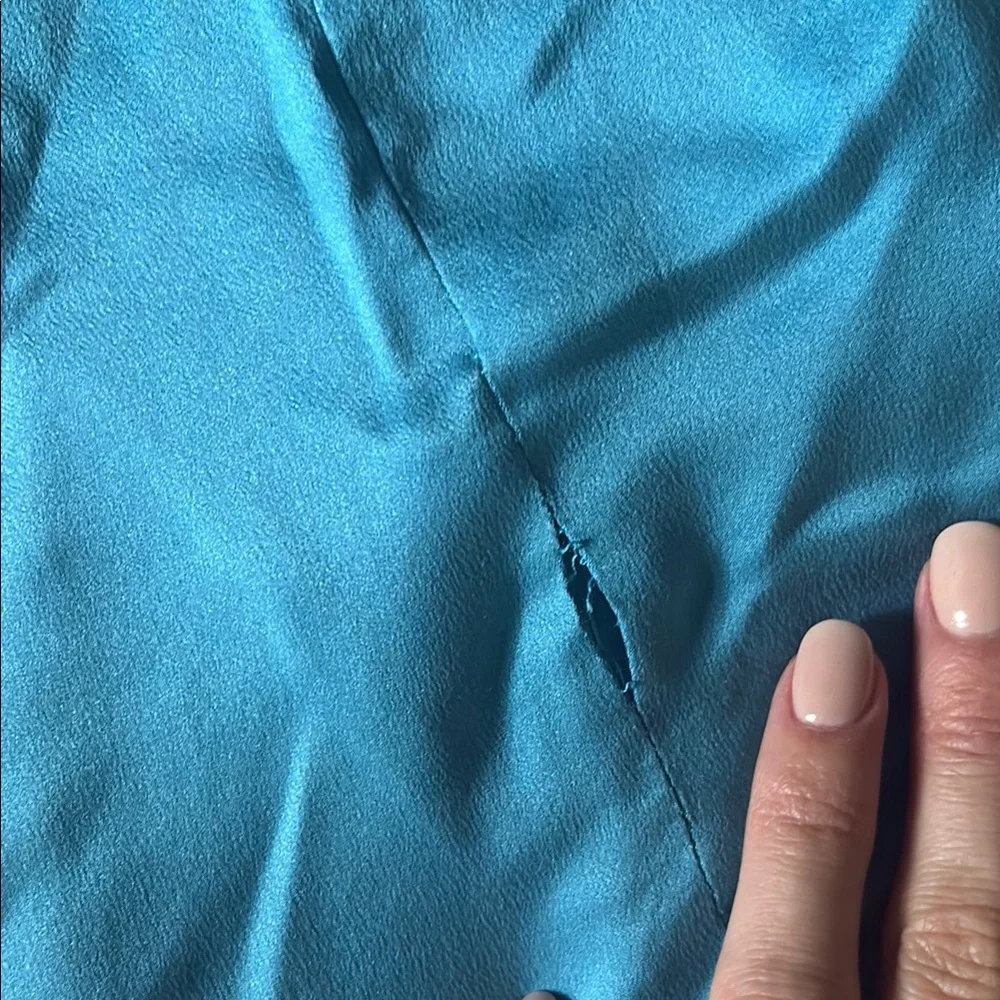 Asceno Slip Dress - Blue, Medium - Picture 6 of 6